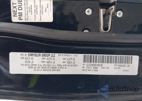 2014 Dodge Charger Se z USA, uszkodzony, nr VIN 2C3CDXBG9EH326195